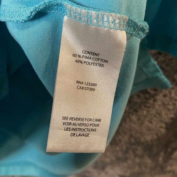 Travis Mathew Polo Shirt Mens 2XL XXL Light Blue Performance Timberstone Golf - Picture 9 of 11